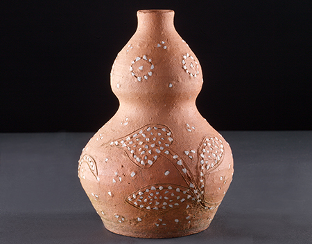 Cabaça com pedrado caracteristico da aldeia do Cacheiro